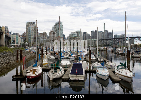 West End, Yachthafen, Vancouver, Britisch-Kolumbien, Kanada, Nordamerika Stockfoto