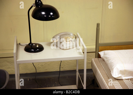 Schlafzimmer von der Kanzlerin und der Präsident in der ehemaligen Marienthal Regierungsbunker in der Nähe von Ahrweiler, Rheinland-Pfalz, Deutschland Stockfoto