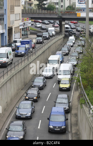 Stau in Koblenz Stadtzentrum, Rheinland-Pfalz, Deutschland, Europa Stockfoto