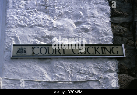 Gericht spannen St Ives Cornwall England UK Stockfoto