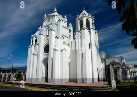 Kirche von Santa Barbara de Heredia, Provinz Heredia, Costa Rica, Mittelamerika Stockfoto