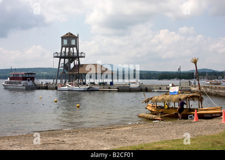 Lake Memphremagog in der Eastern Townships Stadt von Magoq, Quebec Stockfoto