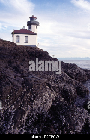 Lime Kiln Leuchtturm San Juan Inseln Washington State Island Stockfoto