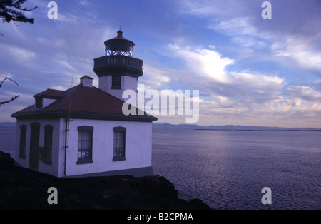 Lime Kiln Leuchtturm San Juan Inseln Washington State Island Stockfoto