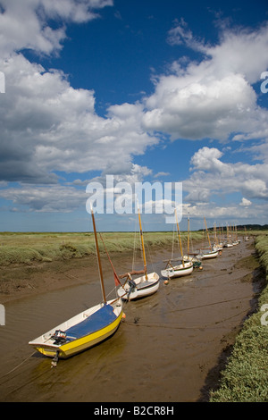 Morston Creek North Norfolk Ebbe Stockfoto