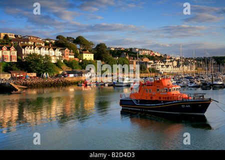 Brixham Rettungsboot sieben Klasse Brixham Marina English Riviera Torbay Devon England Großbritannien UK Stockfoto