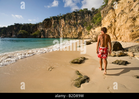 Kleine Bucht Anguilla West Indies Stockfoto