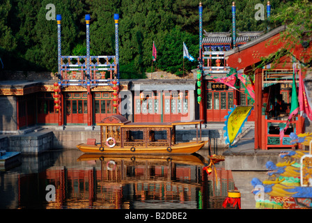 Suzhou Market Street im Sommerpalast Peking China Stockfoto