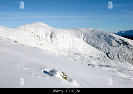 Blick auf Stob ein Chor Odhair und Beinn Toaig aus Stob Ghabhar Stockfoto