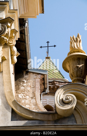 Die architektonischen Details der Église St-Francois de Paule in Altstadt von Nizza, Côte d ' Azur, Frankreich Stockfoto