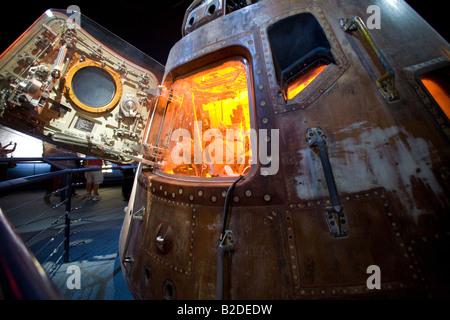 Ausstellung von außen Raumkapsel, nationalen Luft-und Raumfahrt Space Administration Houston Texas USA. 73216 Nasa Stockfoto