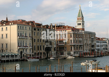 Ein Blick über den Canal Grande mit Blick auf St. Markus s Square Stockfoto