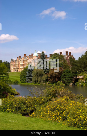 Das Haus und die See in Sandringham House, Sandringham Estate, Sandringham, Norfolk, England, Vereinigtes Königreich (Rückzug von HM The Queen) Stockfoto