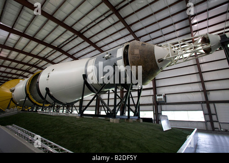 In der Nase einer Saturn V Rakete, NASA Space Administration Houston Texas USA. 73212 Nasa Stockfoto