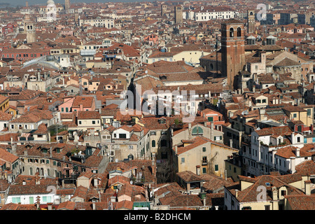 Ein Blick über die Dächer von Venedig von Markus s Square Stockfoto