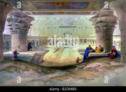 Tempel von Edfu Stockfoto