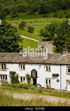 Das George Inn Hubberholme Upper Wharfedale Yorkshire Dales National Park Stockfoto