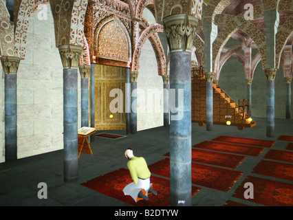 Second Life: Ein Computer Grab einer Moschee aus der virtuellen Welt Second Life Stockfoto