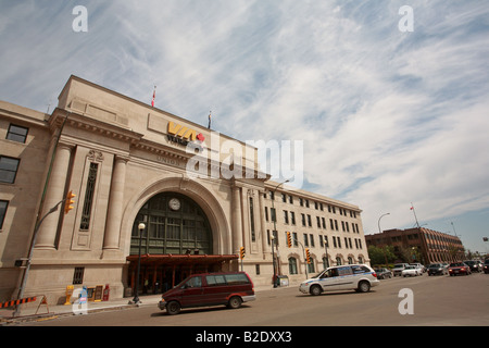 CNR Union Bahnhof in Winnipeg Stockfoto