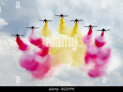 BoerseBZ Aguila spanische Luftwaffe Anzeige Mannschaft sind ein relativ neues Team am 4. Juli 1985 entstanden. Stockfoto