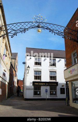 Metzger-Reihe, High Street, Banbury, Oxfordshire, England, Vereinigtes Königreich Stockfoto