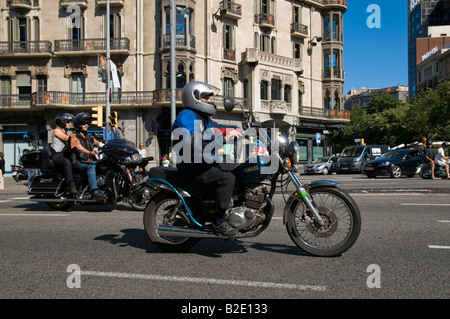 Harley Days 2008, (Harley Davidson Motorrad Besitzer Parade) Barcelona. Stockfoto