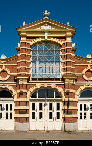 Wanha Kauppahalli, alte Markthalle am Markt Platz, Kauppatori, Helsinki, Finnland. Stockfoto