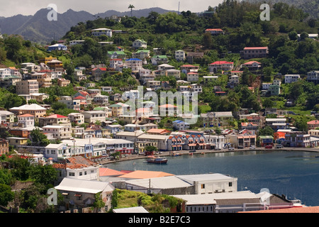 Der Carenage St Georges Grenada Stockfoto