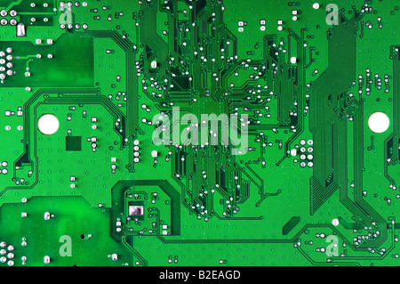 Grüne Computer-Platine Stockfoto