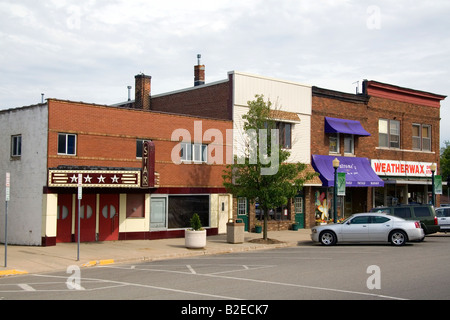 Die Innenstadt von Brooklyn Michigan Stockfoto