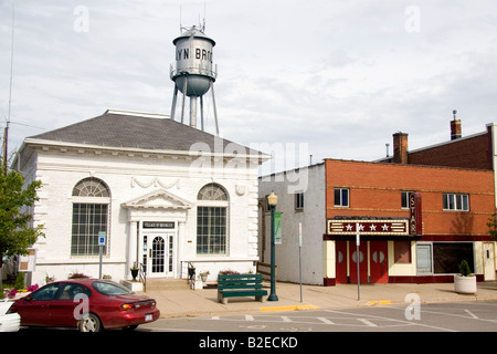 Die Innenstadt von Brooklyn Michigan Stockfoto