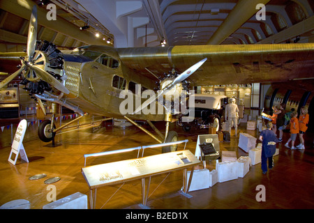 1928 Ford Trimotor Flugzeug auf dem Display an der Henry Ford in Dearborn, Michigan Stockfoto