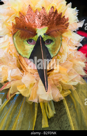 Karneval in Venedig kostümierte Teilnehmer Stockfoto