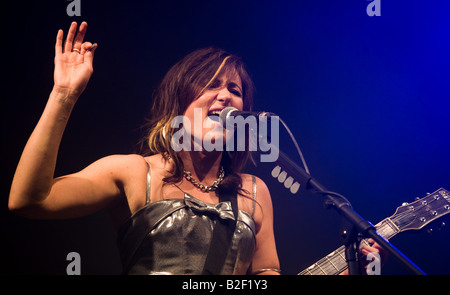 Kate KT Tunstall auf Summerisle Hauptbühne beim Weidenmanns Festival 2008 Stockfoto