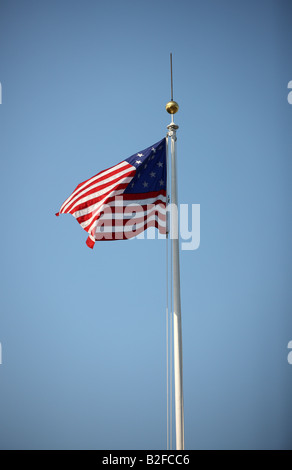 Die Flagge der Vereinigten Staaten von Amerika. Stockfoto
