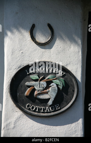 Hufeisen vor Longview Ferienhaus Branscombe East Devon Stockfoto