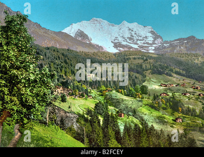 Wengen, Berner Oberland, Schweiz Stockfoto