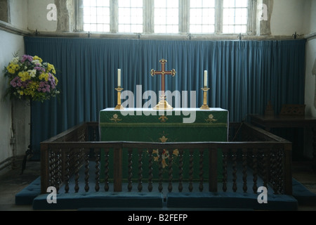 Kirche Alter St Winifreds Kirche Branscombe Devon UK Stockfoto