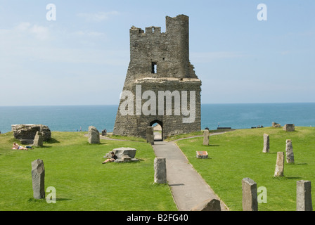 Aberystwyth Castle Ceredigion Westküste Mitte Wales UK HOMER SYKES Stockfoto