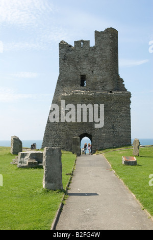 Aberystwyth Castle Ceredigion Westküste Mitte Wales Großbritannien 2008 Stockfoto