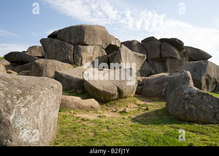 Eine Ansicht der Teufel s Den aus der Schlacht von Gettysburg in Pennsylvania USA Stockfoto