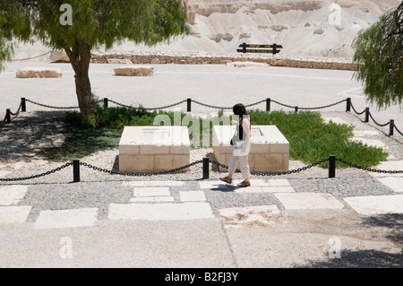 Israels Negev Kibbuz Sde Boker das Grab von David und Pola Ben Gurion Stockfoto