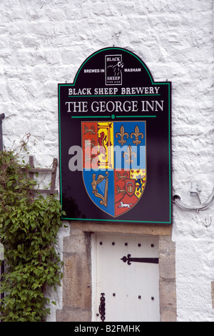 Das George Inn Hubberholme Upper Wharfedale Yorkshire Dales National Park Stockfoto