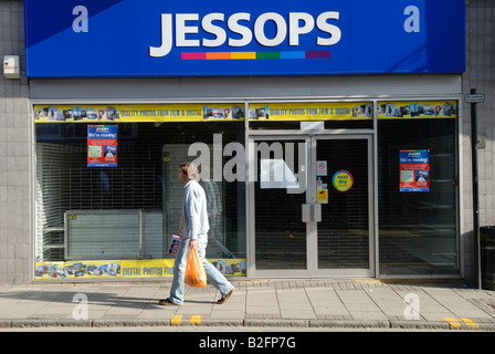 Jessops Fotogeschäft, Ipswich, Suffolk, Großbritannien geschlossen. Stockfoto