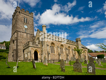 Allerheiligen Kirche Dulverton Exmoor Nationalpark Somerset England Stockfoto
