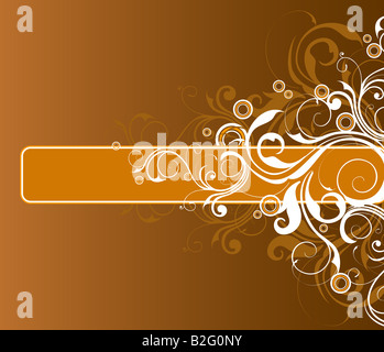 Abbildung Zeichnung der Blumenkarte Stockfoto