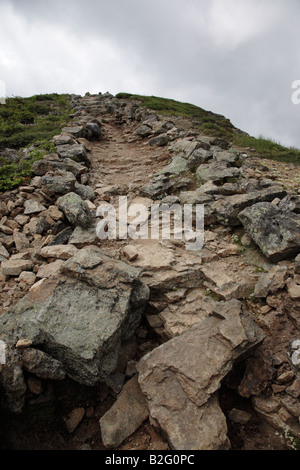 Appalachian Trail... Franconia Ridge in den Sommermonaten befindet sich in den White Mountains New Hampshire USA Stockfoto