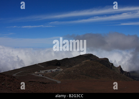 Die Aussicht vom 10.023 Füße auf dem Gipfel des Haleakala, ein Vulkan auf der Insel Maui in Hawaii. (Foto von Kevin Bartram) Stockfoto