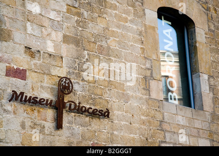 Museum Diocesa Barcelona Spanien Stockfoto