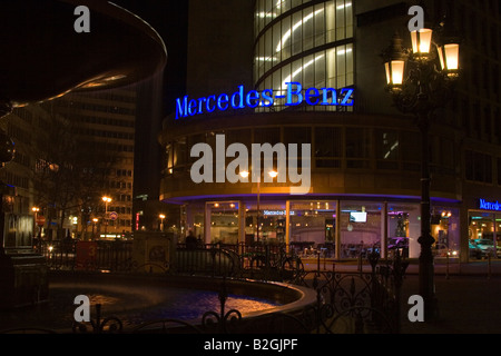 Lichter der Nacht Stadt künstliche Licht Großstadt Frankfurt am Main-Hessen-Deutschland Stockfoto